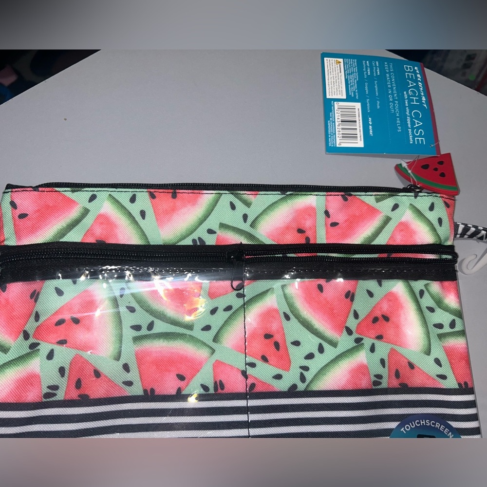 NWT Morgan Home WATERMELON Water Resistant Beach Case TOUCHSCREEN compatible